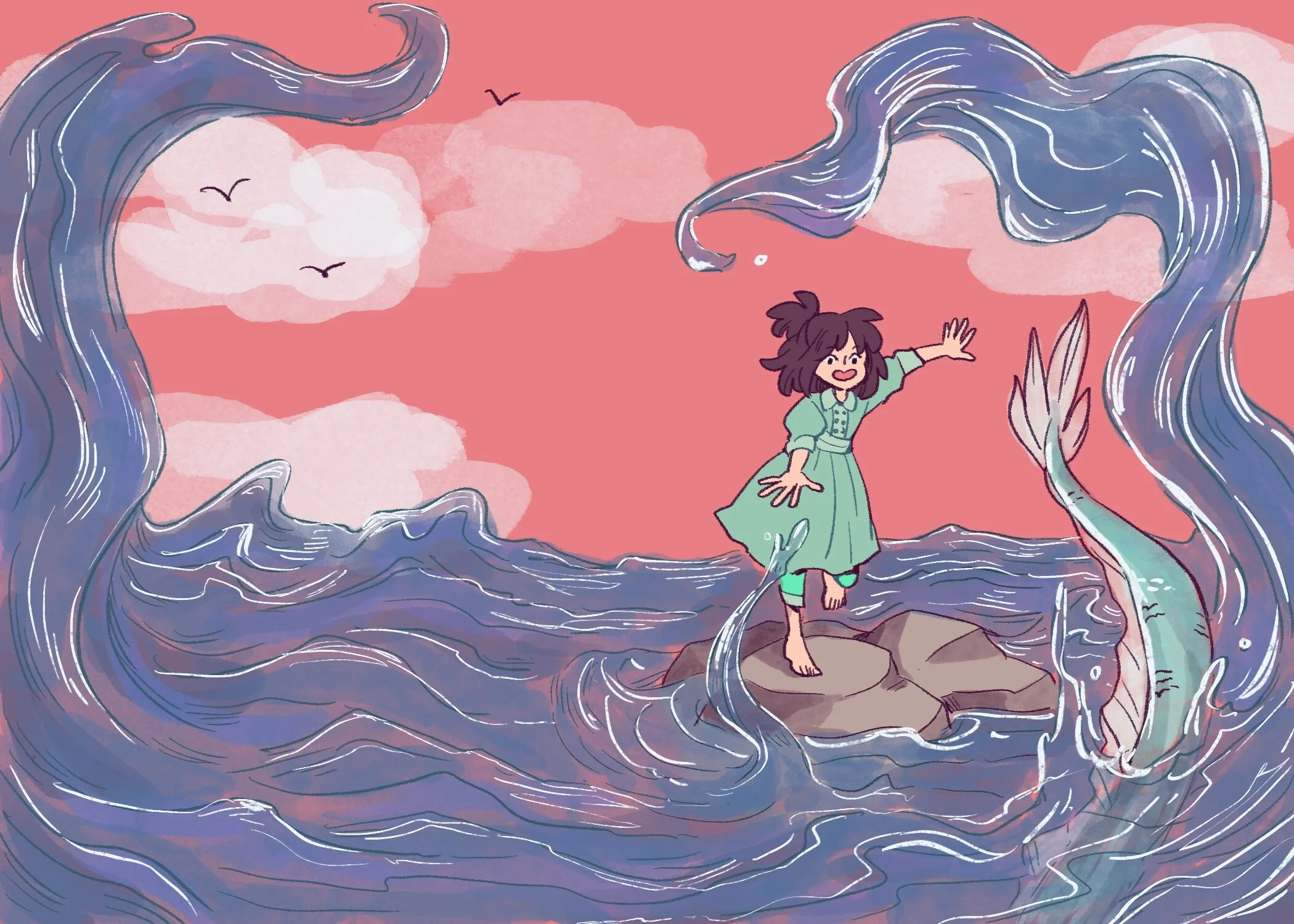 英語版コミック　Tidesong 作者: Wendy Xu Amazon | Tidesong | Xu, Wendy, Xu, Wendy | Multigenerational